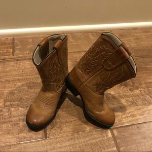 Old West cowboy boots, size 6t